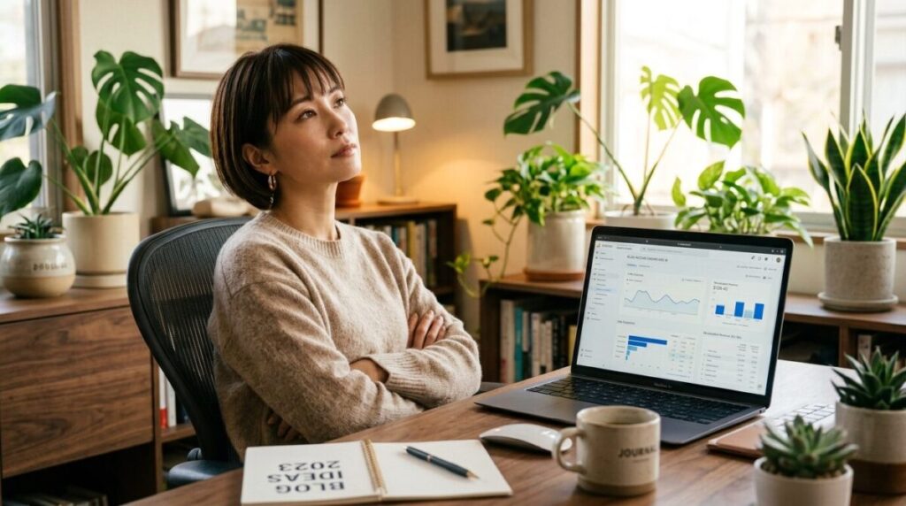 50代主婦がブログで副業する現実のイメージ画像