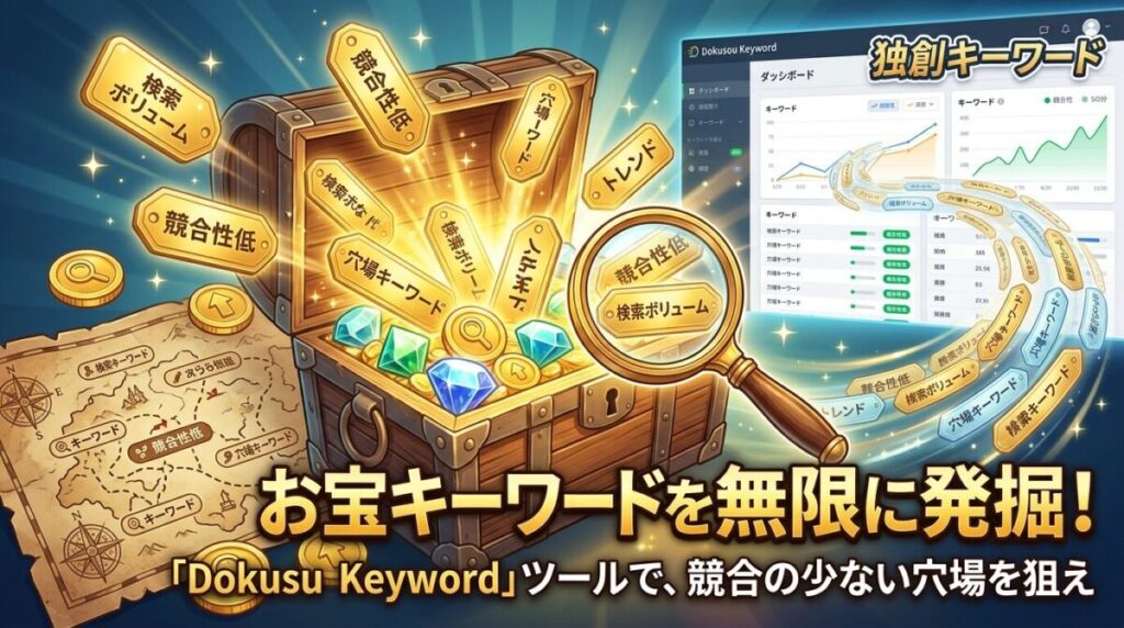 Dokusou Keywordが有力な理由のイメージ画像