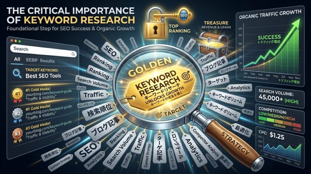 最も重要なキーワード選定の考え方のイメージ画像