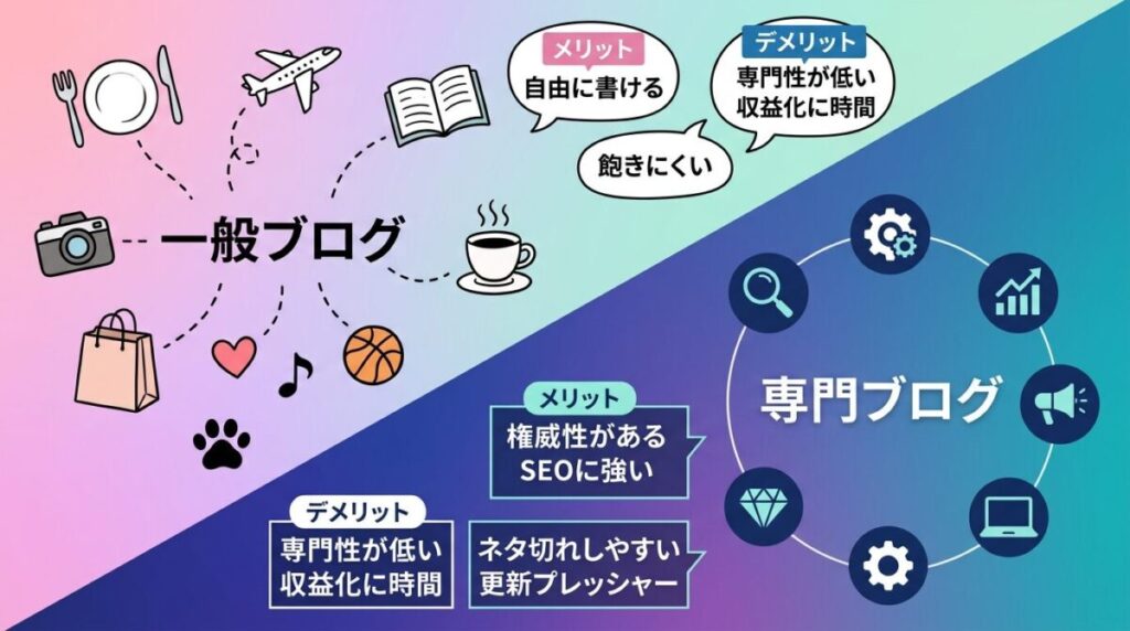 ブログを雑記から特化へ移行すべき理由と成功戦略のイメージ画像