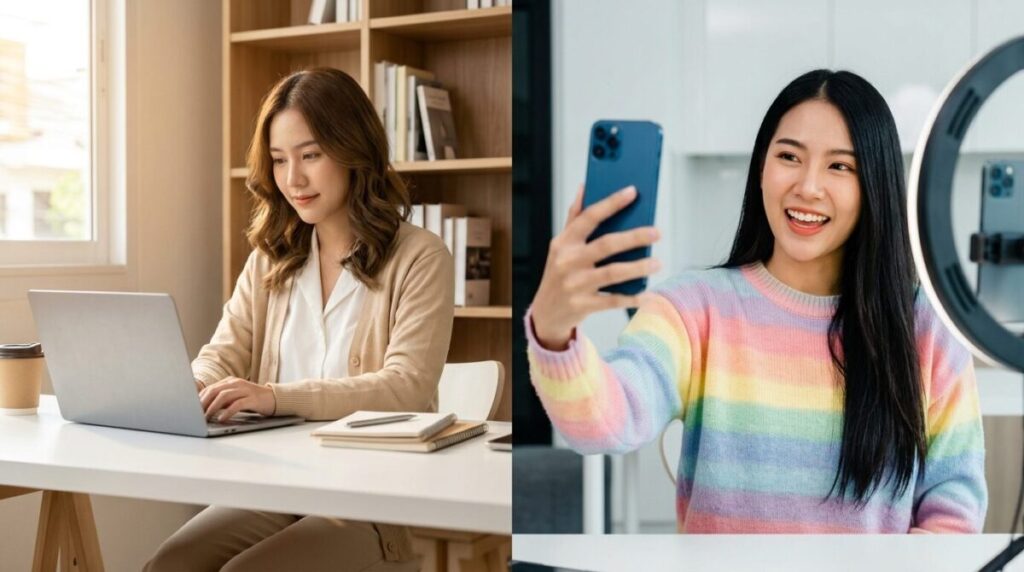 ブログとブイログの違い|押さえておくべき基本ポイントのイメージ画像