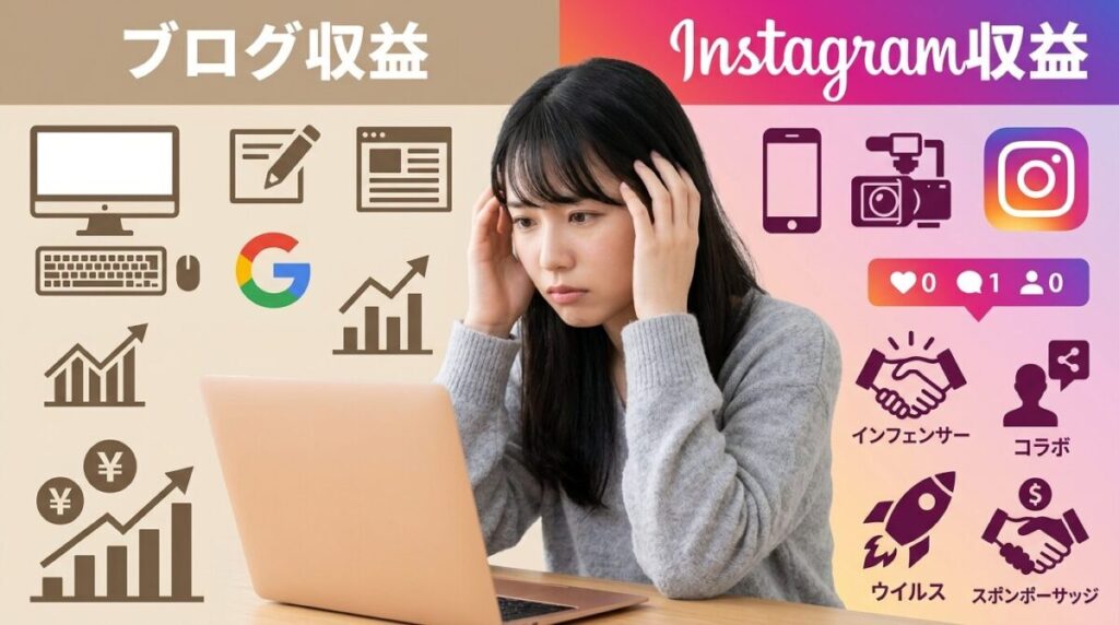 ブログとインスタで迷う初心者が実践すべき方法のイメージ画像